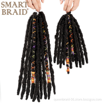 Crochet Hair Dreadlocks Faux Locs Braiding Hair Extensions Synthetic Dreadlock Jumbo 18 Inch Crochet Hair